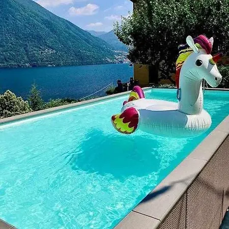 Peroni With Swimming Pool Lägenhet Argegno